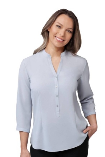 Picture of City Collection Ladies So Ezy Shirt 3/4 Sleeve with Roll Up Feature