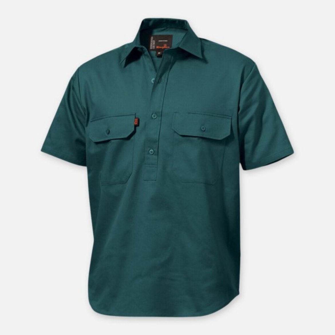 Picture of King Gee Closed Front Drill Shirt Short Sleeve
