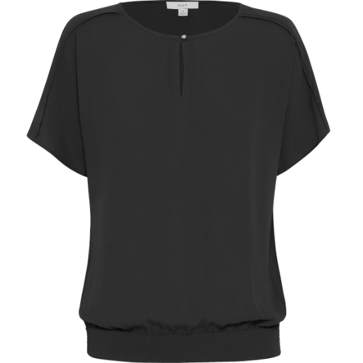 Picture of NNT Ladies Georgie Short Sleeve Rib Hem Top