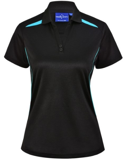 Picture of Winning Spirit Ladies Sustainable Poly/Cotton Contrast Short Sleeve Polo Shirt