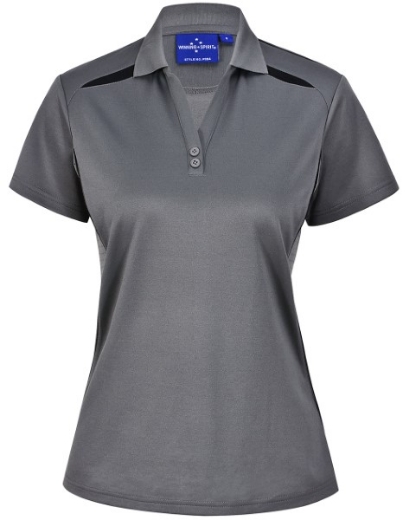 Picture of Winning Spirit Ladies Sustainable Poly/Cotton Contrast Short Sleeve Polo Shirt