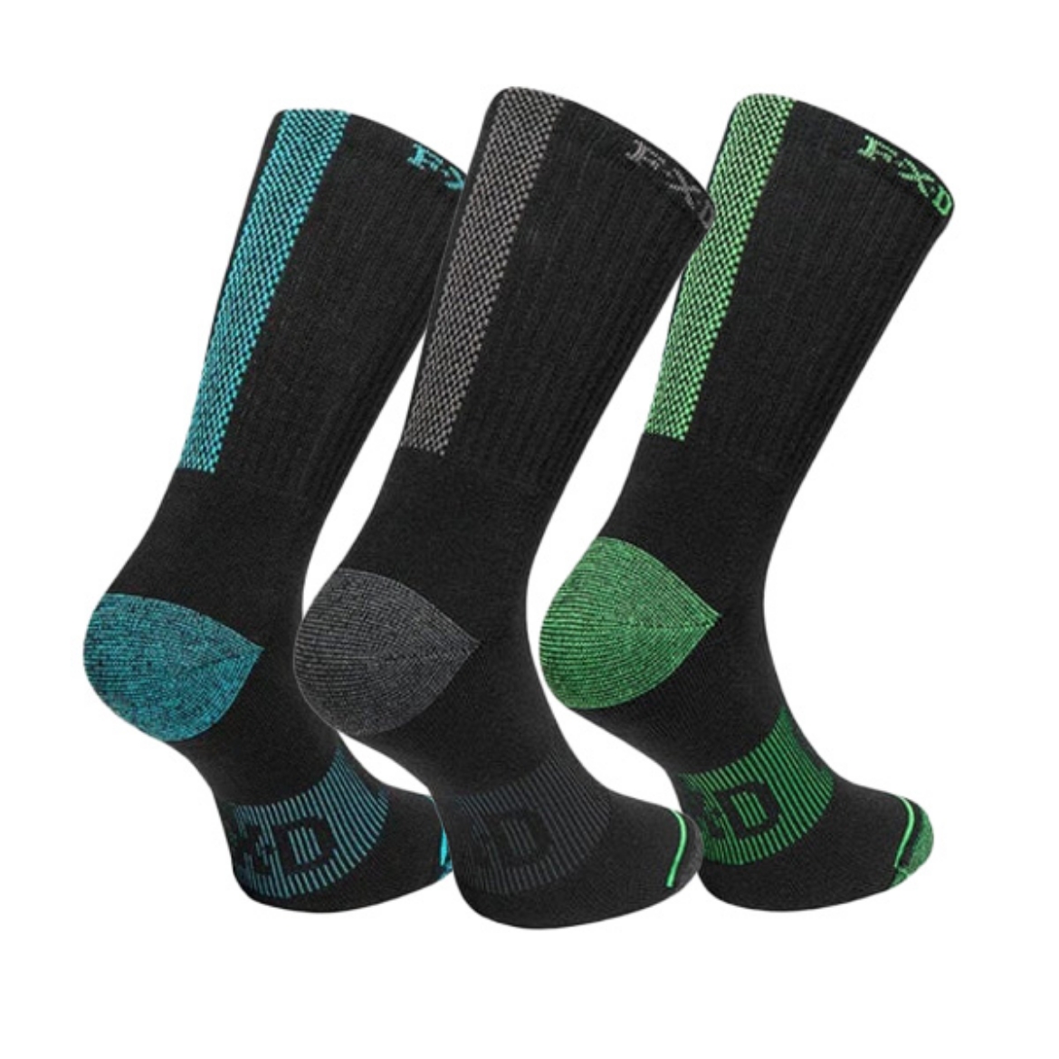 Picture of F.X.D Ladies Socks 5 Pack Mixed Colours One Size 5-8