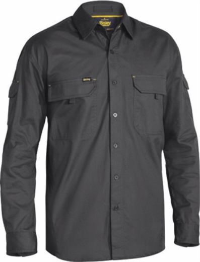 Picture of Bisley Mens X Airflow Long Sleeve Work Shirt 100% Cotton Ripstop
