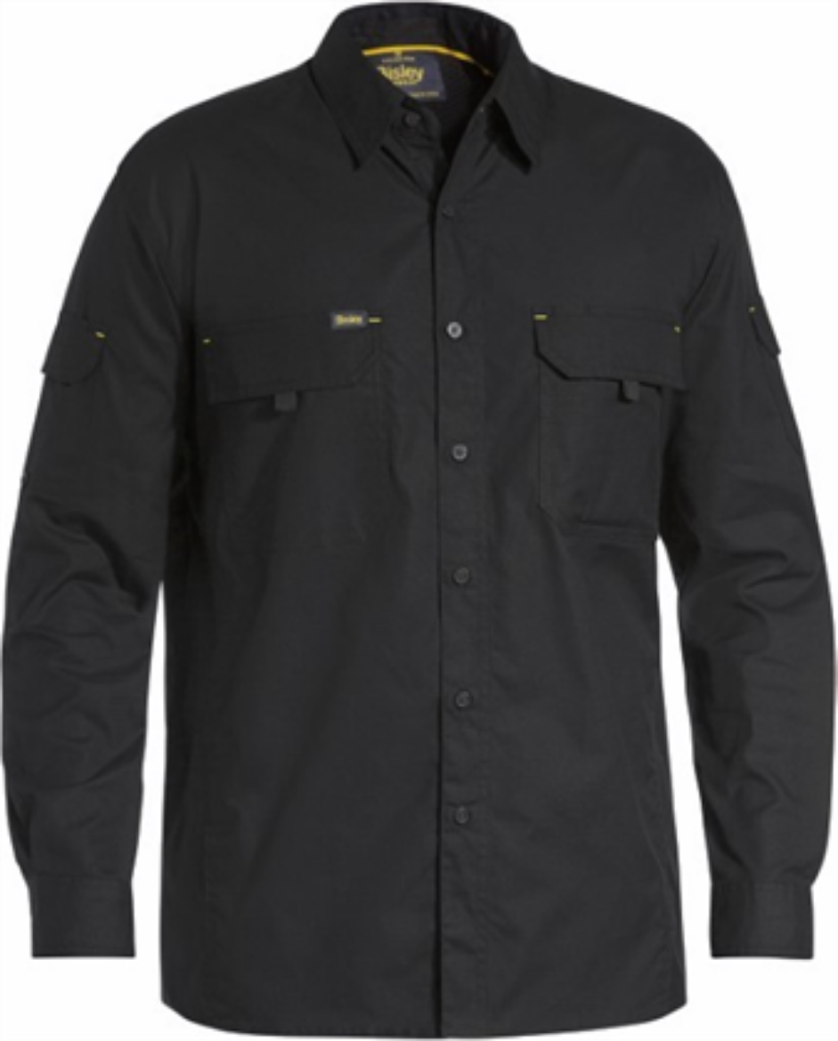 Picture of Bisley Mens X Airflow Long Sleeve Work Shirt 100% Cotton Ripstop