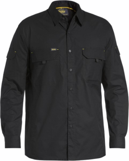 Picture of Bisley Mens X Airflow Long Sleeve Work Shirt 100% Cotton Ripstop