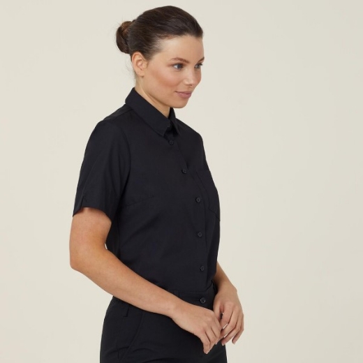 Picture of NNT Ladies Poplin Short Sleeve Shirt