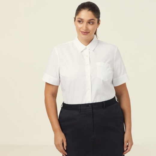 Picture of NNT Ladies Poplin Short Sleeve Shirt