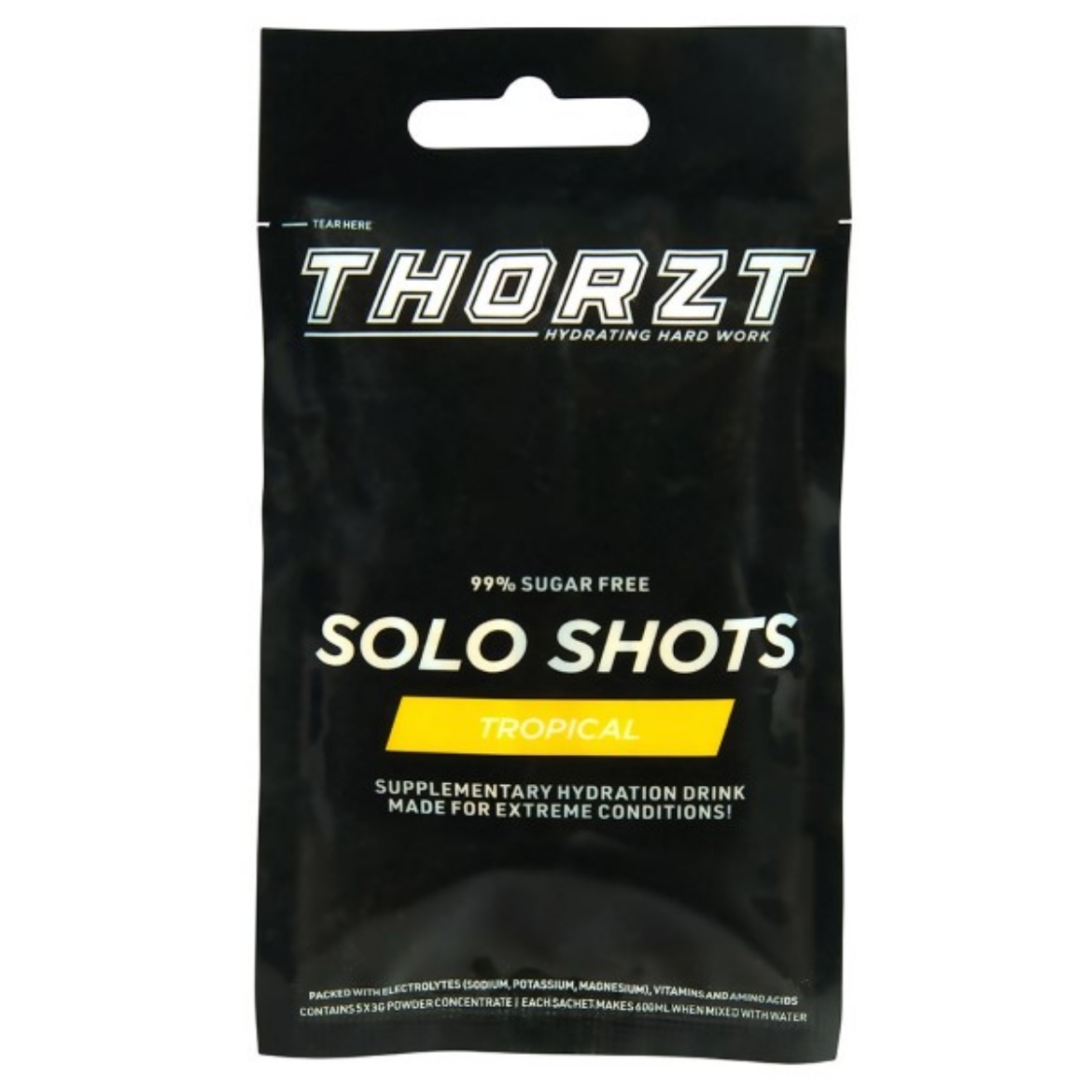 Picture of Thorzt Hydration Drink 99% Sugar Free Vend Ready Solo Shot- Tropical (Pack of 5)