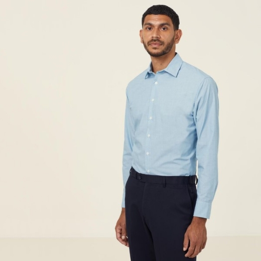 Picture of NNT Mens Poly Cotton End on End Long Sleeve Shirt