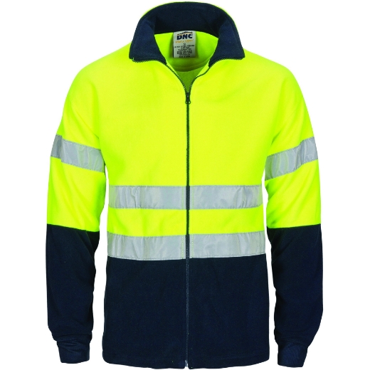 Picture of DNC Polar Fleece Full Zip Jacket with 2 Hoop Reflective Tape