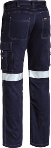Picture of Bisley Cool Vented Lightweight Cargo Cotton Drill Pants with Reflective Tape