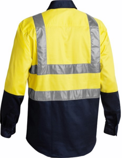 Picture of Bisley Cotton Drill Shirt Long Sleeve with Reflective Tape