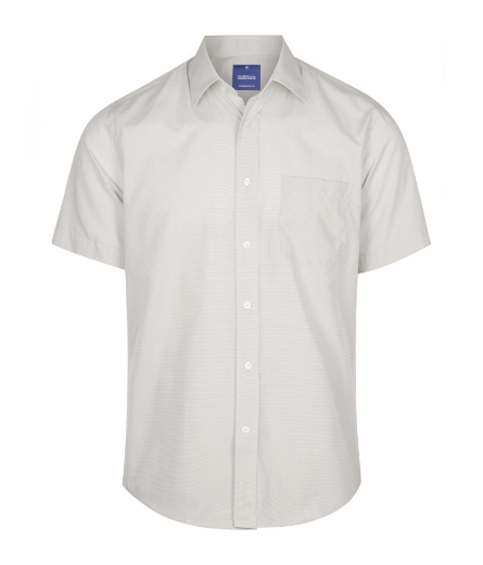 Picture of Gloweave Mens Windsor Puppy Tooth Check Short Sleeve Shirt
