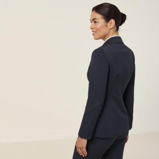Picture of NNT Ladies Poly Viscose Stretch 1 Button Mid-Length Jacket