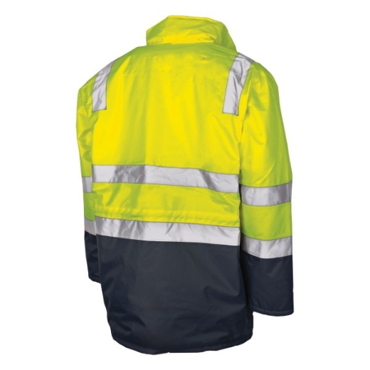 Picture of Tru Workwear Quilted Jacket Oxford Polyester with Reflective Tape 2 Tone
