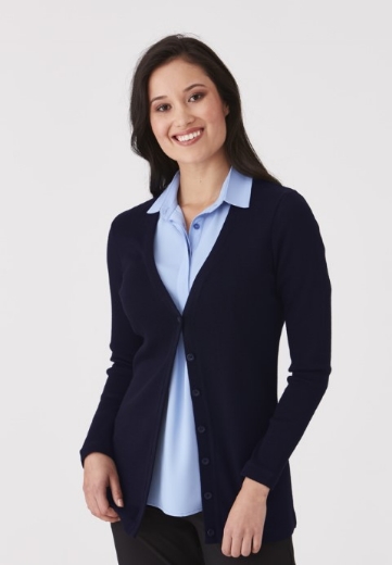 Picture of City Collection City Over Knit Ladies Cardigan 50% Merino Wool 50% Acrylic