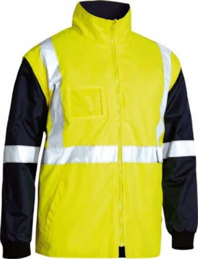 Picture of Bisley 5 in 1 Rain Jacket with H Pattern Reflective Tape