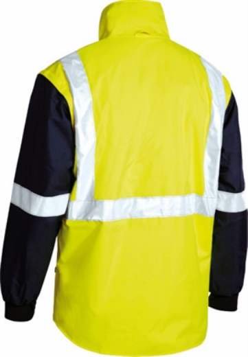Picture of Bisley 5 in 1 Rain Jacket with H Pattern Reflective Tape