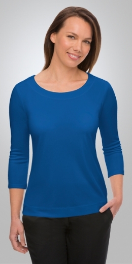 Picture of City Collection Ladies Smart Knit 3/4 Sleeve Top