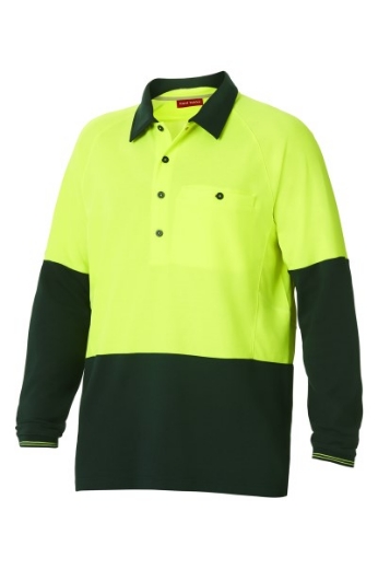 Picture of Hard Yakka Koolgear Ventilated Polo Shirt Long Sleeve