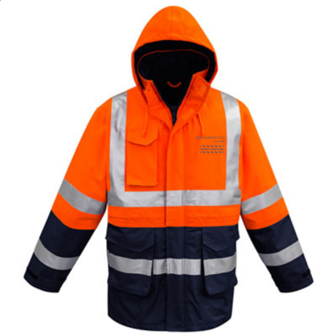 Picture of Syzmik Flame Resistant Arc Rated Anti Static Waterproof Jacket with Reflective Tape HRC2, ATPV 16.8cal