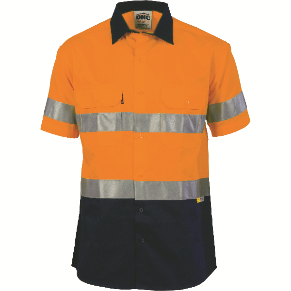 Picture of DNC Cotton Drill Shirt Short Sleeve Reflective Tape 2 Tone