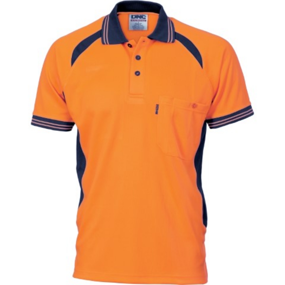 Picture of DNC Polo Shirt Cool-Breeze 100% Polyester Micromesh Mesh Panel Short Sleeve