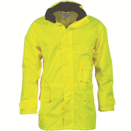Picture of DNC Rain Jacket Breathable Polyester PU Waterproof Hi Vis