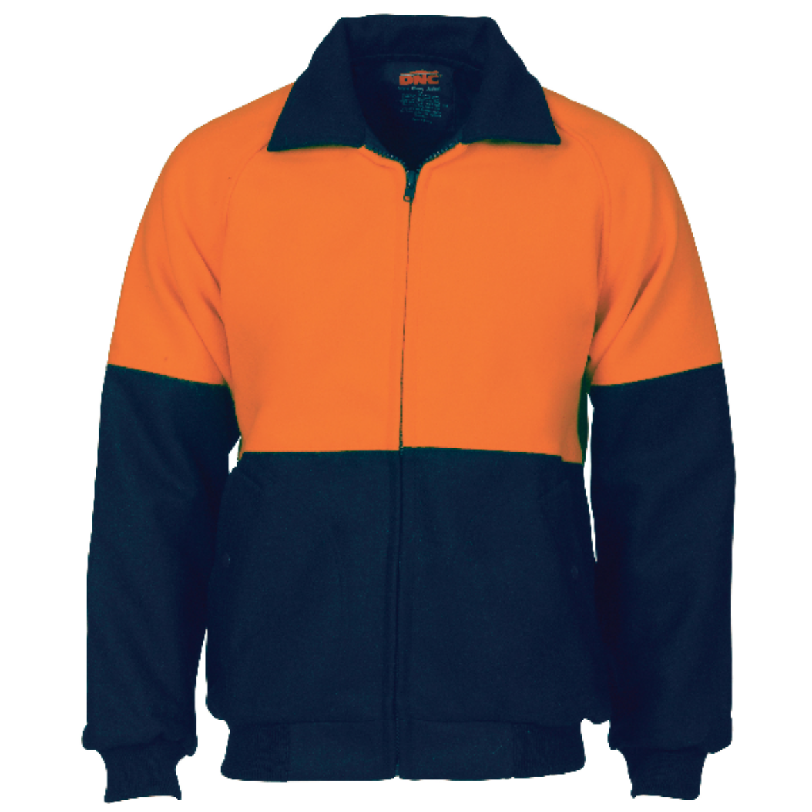 Picture of DNC Hi Vis 2 Tone Bluey Bomber Jacket Cotton Lined 90% Wool 10% Polyester