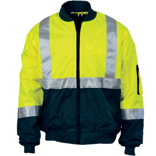 Picture of DNC Flying Jacket Polyester/PU Waterproof H Pattern Reflective CSR Tape 2 Tone