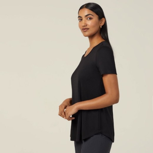 Picture of NNT Ladies Matt Jersey Short Sleeve Swing Top