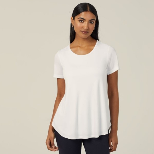 Picture of NNT Ladies Matt Jersey Short Sleeve Swing Top