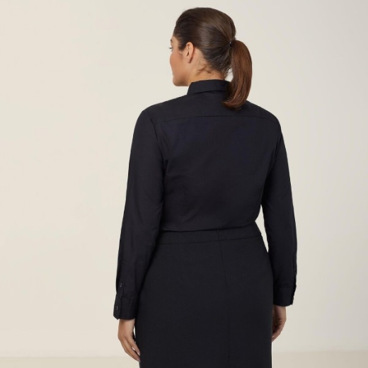 Picture of NNT Ladies Poplin Long Sleeve Shirt