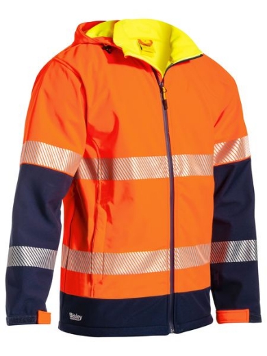 Picture of Bisley Ripstop Soft Shell Jacket with Segmented Reflective Tape