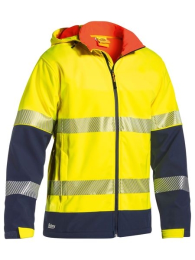 Picture of Bisley Ripstop Soft Shell Jacket with Segmented Reflective Tape