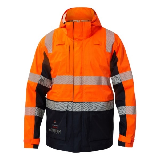 Picture of Flame Buster FR Hi Vis Wet Weather Segmented Reflective Jacket