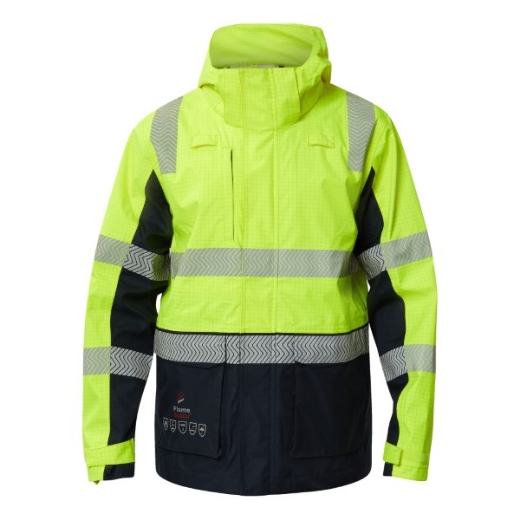 Picture of Flame Buster FR Hi Vis Wet Weather Segmented Reflective Jacket
