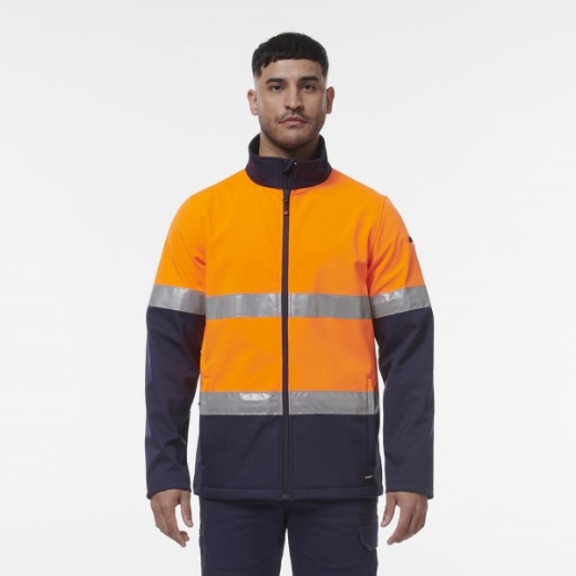 Picture of King Gee Hi Vis Reflective Spliced Softshell Jacket