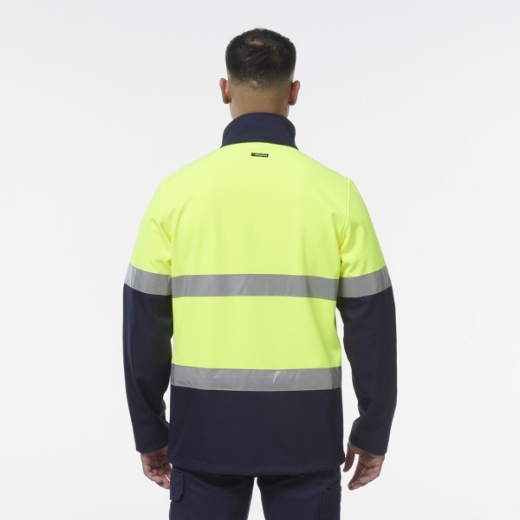 Picture of King Gee Hi Vis Reflective Spliced Softshell Jacket