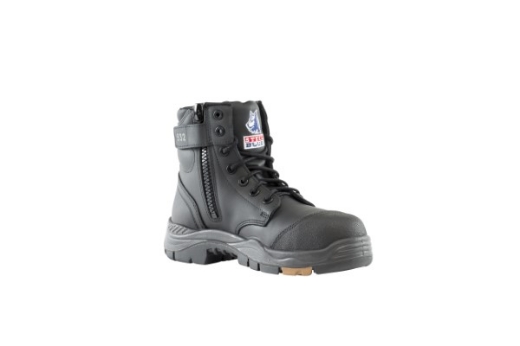 Picture of Steel Blue Argyle Zip Lace Up Composite Boot