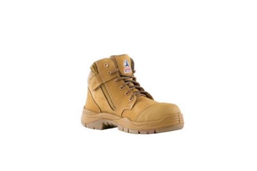 Picture of Steel Blue Parkes Zip Side Lace up Composite Boot