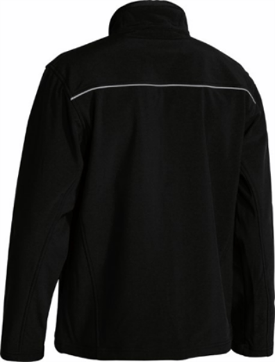 Picture of Bisley Fleece Soft shell Brushed Fleece Lined Jacket with Reflective Piping