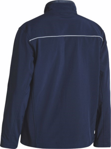 Picture of Bisley Fleece Soft shell Brushed Fleece Lined Jacket with Reflective Piping