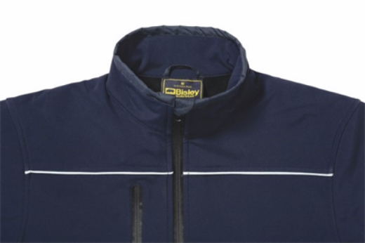 Picture of Bisley Fleece Soft shell Brushed Fleece Lined Jacket with Reflective Piping