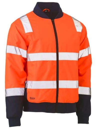 Picture of Bisley Hi Vis Bomber Jacket with Reflective Tape