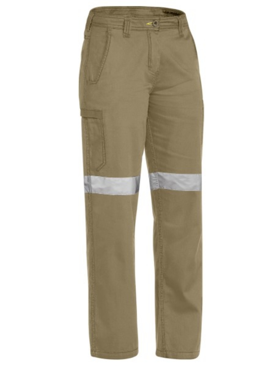 Picture of Bisley Ladies Cool Vented Light Weight Work Pant with Reflective Tape