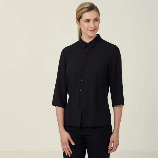 Picture of NNT Ladies Georgie 3/4 Pleat Back Shirt