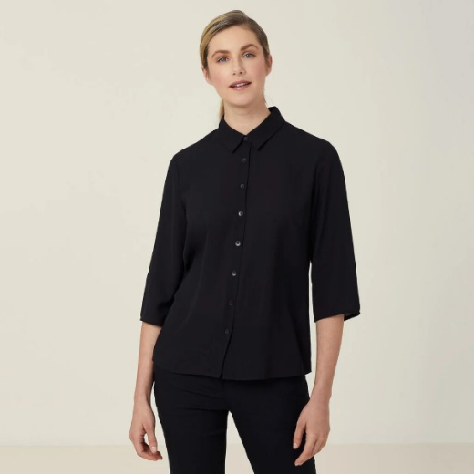 Picture of NNT Ladies Georgie 3/4 Pleat Back Shirt