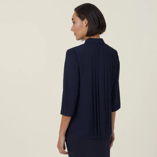 Picture of NNT Ladies Georgie 3/4 Pleat Back Shirt