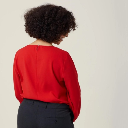 Picture of NNT Ladies Long Sleeve Heavy Georgette Blouse